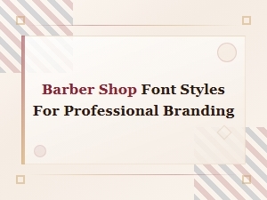 Free Barber Shop Font Downloads for Professional Branding and Design
