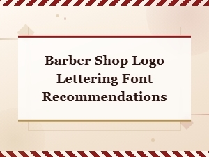 Script & Calligraphy Barber Fonts for Logo Lettering